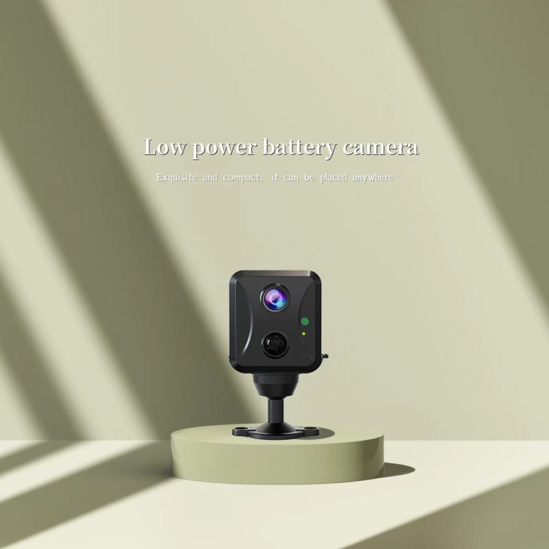 Mini caméra de sécurité 3MP, Wifi, 4G, faible consommation, détection PIR infrarouge, rechargeable – Image 3