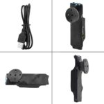 Mini caméra espion, bouton de chemise, 1080P, micro intégré, chargement USB, avec carte Micro SD 32GB – Image 4