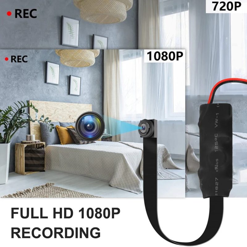 Mini caméra espion, 1080P, détection de mouvement, sécurité à domicile, bouton de chemise, avec télécommande – Image 2