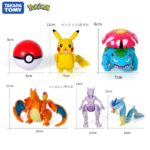 Pack de 6 figurines, Pokemon Ball, échelle 1/12 – Image 6