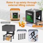 Graveur laser K6 Pro, 3000mw, marquage de logo, sans fil, gravure hors ligne – Image 6