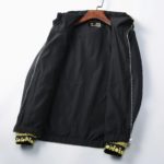 Veste en nylon imprimée, motif baroque, coupe droite, unisexe, noire – Image 5