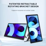 Moniteur portable 15.6", écran tactile, 1920x1080, HDMI, USB, Type C, avec support – Image 7