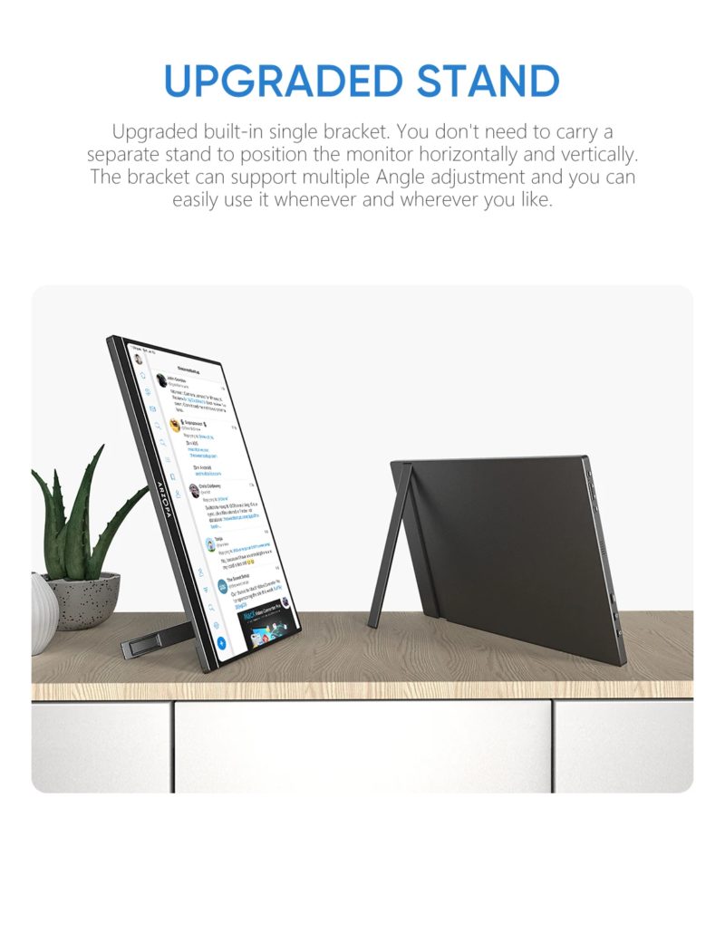 168360-lotlx4.jpg Moniteur portable 15.6″, écran IPS, 1920x1080, USB-C, Mini-HDMI – Image 4