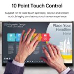 Moniteur portable 16″, écran IPS tactile, Ultrawide, 1920x1200, 16:10, 3ms, Mini HDMI, USB Type-C – Image 3