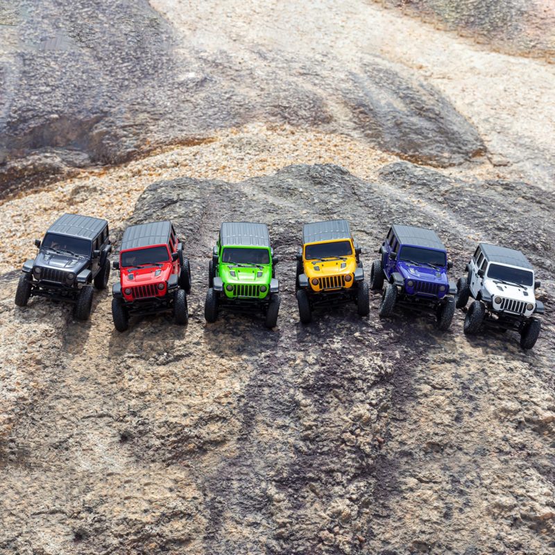 Mini voiture d'escalade RC 2.4GHz, Jeep Wrangler, moteur brossé 4x4, 1/24, 6.5km/h – Image 2