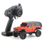 Mini voiture d'escalade RC 2.4GHz, Jeep Wrangler, moteur brossé 4x4, 1/24, 6.5km/h