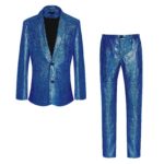 Costume à paillettes, déguisement disco, veste et pantalon de fête – Image 8