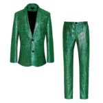 Costume à paillettes, déguisement disco, veste et pantalon de fête – Image 6
