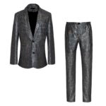 Costume à paillettes, déguisement disco, veste et pantalon de fête – Image 7