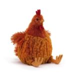 Peluche de poule réaliste, douce et confortable, 23 cm