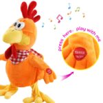 Peluche de poulet amusante, danse sur de la musique, 38 cm – Image 2