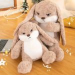 Peluche de lapin à longues oreilles, moelleux, super mignon, oreiller, 35 cm – Image 4