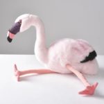 Peluche de flamant rose, réaliste, toucher doux, 37 cm – Image 4
