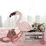 Peluche de flamant rose, réaliste, toucher doux, 37 cm – Image 3