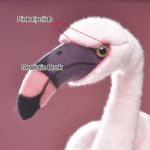 Peluche de flamant rose, réaliste, toucher doux, 37 cm – Image 7