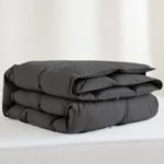 Couette en duvet d'oie, 100% coton, hydrophile et respirante, noire – Image 6