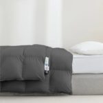 Couette en duvet d'oie, 100% coton, hydrophile et respirante, noire – Image 2