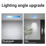 Plafonnier LED de bien-être, imitation ciel bleu intelligente, puits de lumière artificiel, à intensité réglable – Image 15