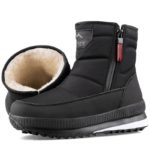 Bottes de neige rembourrées pour homme, imperméables, antidérapantes et confortables