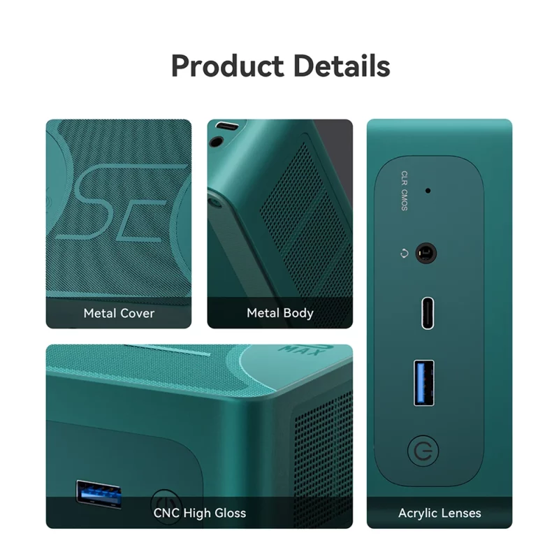 Mini PC AMD de gaming, Ryzen 9 6900HX, BT 5.2, WiFi 6, 2.5 Gbps, 32 Go RAM DDR5, 1T SSD NVMe, Windows 11 – Image 21