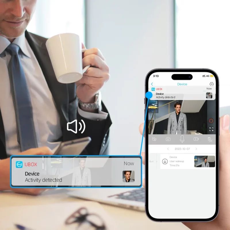 Mini caméra de sécurité 3MP, Wifi, 4G, faible consommation, détection PIR infrarouge, rechargeable – Image 8