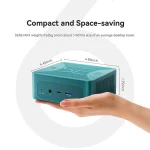 Mini PC AMD de gaming, Ryzen 9 6900HX, BT 5.2, WiFi 6, 2.5 Gbps, 32 Go RAM DDR5, 1T SSD NVMe, Windows 11 – Image 2