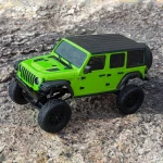 Mini voiture d'escalade RC 2.4GHz, Jeep Wrangler, moteur brossé 4x4, 1/24, 6.5km/h – Image 5