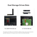 Mini PC AMD de gaming, Ryzen 9 6900HX, BT 5.2, WiFi 6, 2.5 Gbps, 32 Go RAM DDR5, 1T SSD NVMe, Windows 11 – Image 12