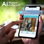 Caméra de surveillance WiFi, FHD 1080P, étanche, rechargeable, dispositif de sécurité extérieur et intérieur – Image 2