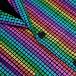 Costume à paillettes, déguisement disco, veste et pantalon de fête – Image 3