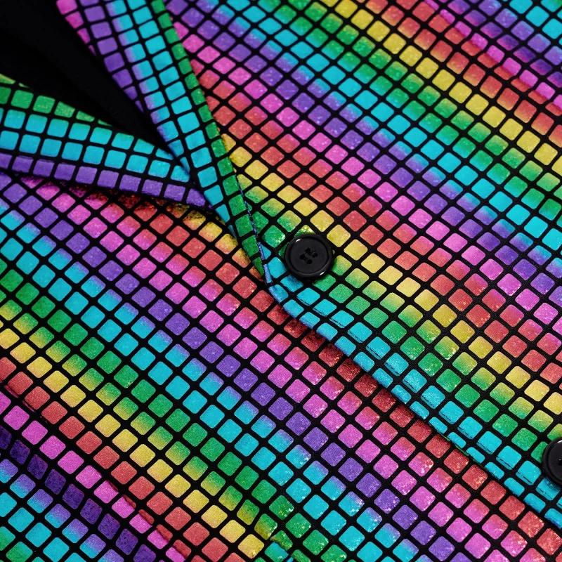 Seeb5cdc94a34492f87d37d975a93e5c6m Costume à paillettes, déguisement disco, veste et pantalon de fête – Image 3