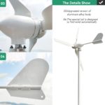 Energie éolienne à vent, 4000W, avec contrôleur MPPT/Hybride, 3 à 5 pales, pour usage domestique – Image 7