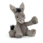 Peluche d'âne gris, doux et mignon, de 23 à 60 cm