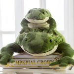 Peluche de grenouille verte, douce et confortable, oreiller, de 29 à 58 cm – Image 5