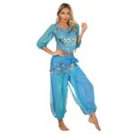 Costume de danse orientale, paillettes brillantes, élastique, taille unique – Image 5