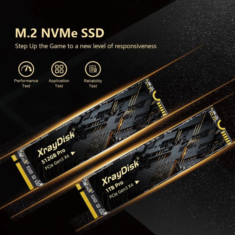 XrayDisk SSD NVMe M.2, PCIe, 3D NAND Gen3, 2280, 1 TB Pro – Image 2