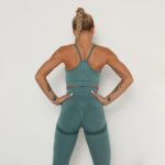 Ensemble de fitness 2 pièces, tenue de sport sans couture, anti-rétrécissement et respirant – Image 2