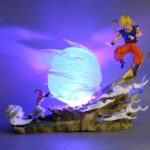 Figurine d’action Dragon Ball Z, Son Goku, Boo, lumière LED, 22 cm
