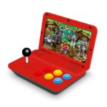 Console de jeux d'arcade avec écran 10", 1024x600, 64GB, rechargeable, 5000 jeux préinstallés