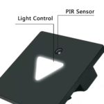 Spot LED à encastrer au mur 3W, Capteur PIR pour escalier, détection de mouvement, en aluminium noir – Image 3