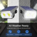 Lot de 2 projecteurs à énergie solaire, 48 LED, IP65, 3 modes d’éclairage, avec capteur de lumière – Image 3