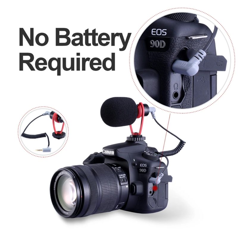 171049-veuqoi.jpg Microphone universel, kit pour enregistrement vidéo sur caméra, pour DSLR, Android, iPhone, GoPro – Image 2