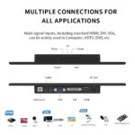 Moniteur tactile industriel 13.3", écran FHD 1920x1080, HDMI, VGA, USB, interface AV, avec haut-parleurs – Image 7