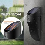 Lampe solaire murale d'extérieur à LED, étanche IP65, 1800mAh, 2 modes de luminosité, avec détecteur de mouvement – Image 5