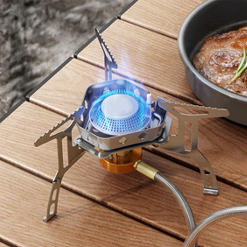 171192-nyp5gr.jpg Réchaud à gaz portable et pliable, alliage d’aluminium, cuisinière de camping avec boîte – Image 3