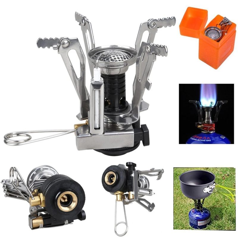 171200-cyljxj.jpg Ensemble de réchaud à gaz 3000 W, casseroles de camping et support de sécurité – Image 3