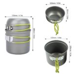 Ensemble de réchaud à gaz 3000 W, casseroles de camping et support de sécurité – Image 2