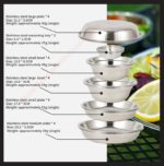 Ensemble d'ustensiles de camping, assiettes et bols, en acier inoxydable 304 et 201, 22 pièces – Image 3