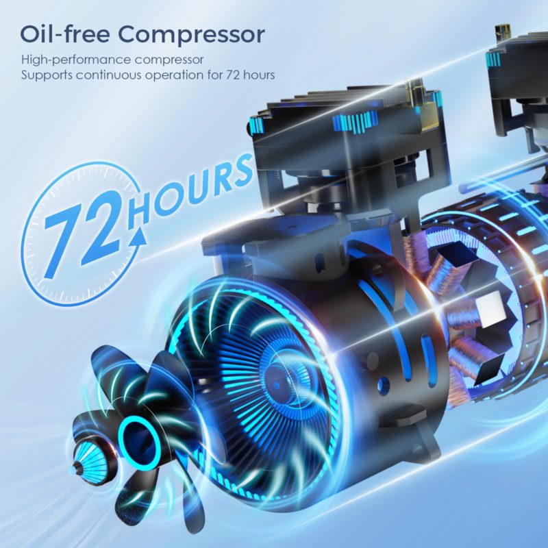 Concentrateur d'oxygène domestique 1-7l/min, à débit pulsé et réglable, fonction nébulisation et humidification automatique – Image 8